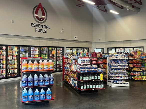 Inside an Essential Fuels store
